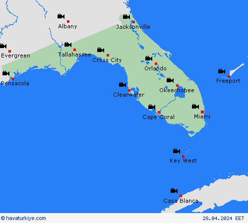 görüntü Florida Kuzey Amerika Tahmin Haritaları