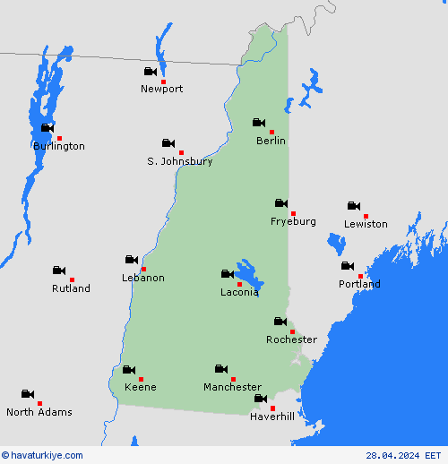 görüntü New Hampshire Kuzey Amerika Tahmin Haritaları