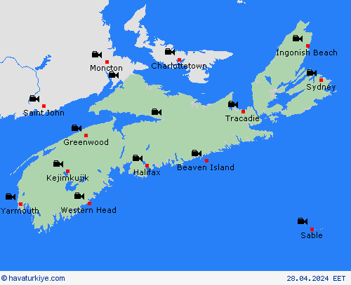 görüntü Yeni İskoçya Kuzey Amerika Tahmin Haritaları