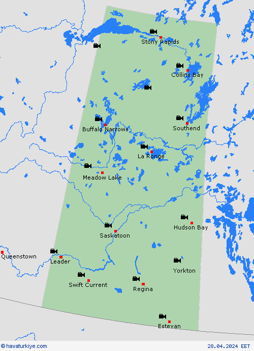 görüntü Saskatchewan Kuzey Amerika Tahmin Haritaları