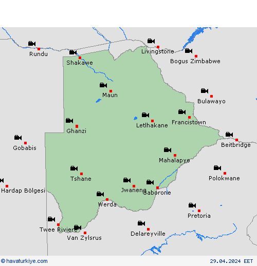 görüntü Botsvana Afrika Tahmin Haritaları