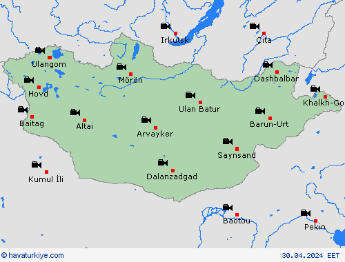 görüntü Moğolistan Asya Tahmin Haritaları