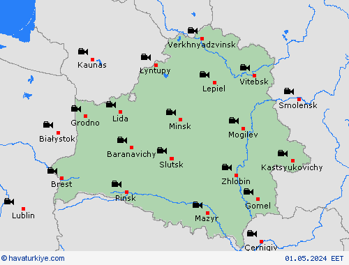 görüntü Beyaz Rusya Avrupa Tahmin Haritaları