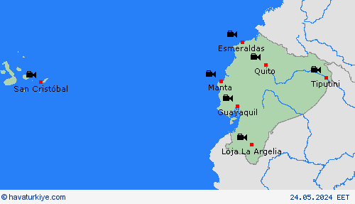 görüntü Ekvador Güney Amerika Tahmin Haritaları