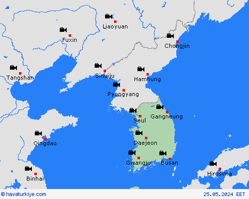 görüntü Güney Kore Asya Tahmin Haritaları