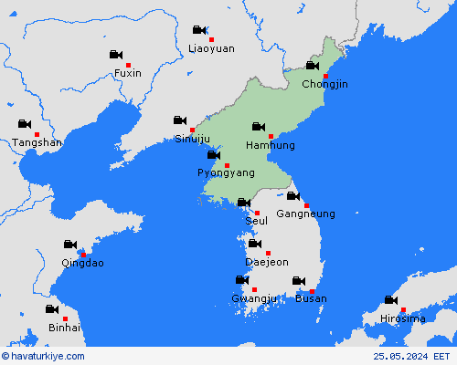 görüntü Kuzey Kore Asya Tahmin Haritaları